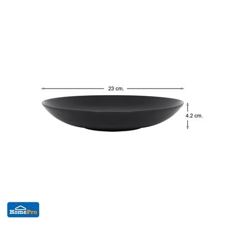 จานลึกเซรามิก 9 นิ้ว KECH LANZO BLACK_6