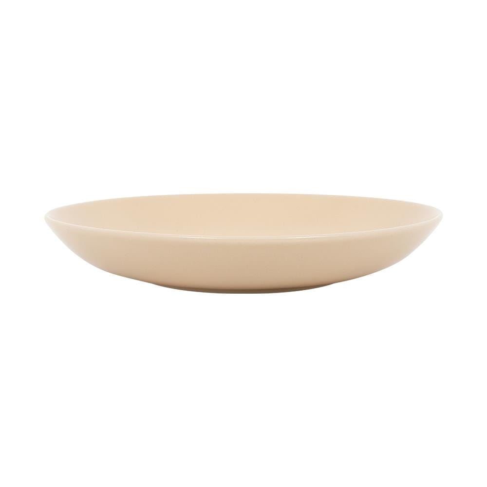 จานลึกเซรามิก 9 นิ้ว KECH LANZO BEIGE