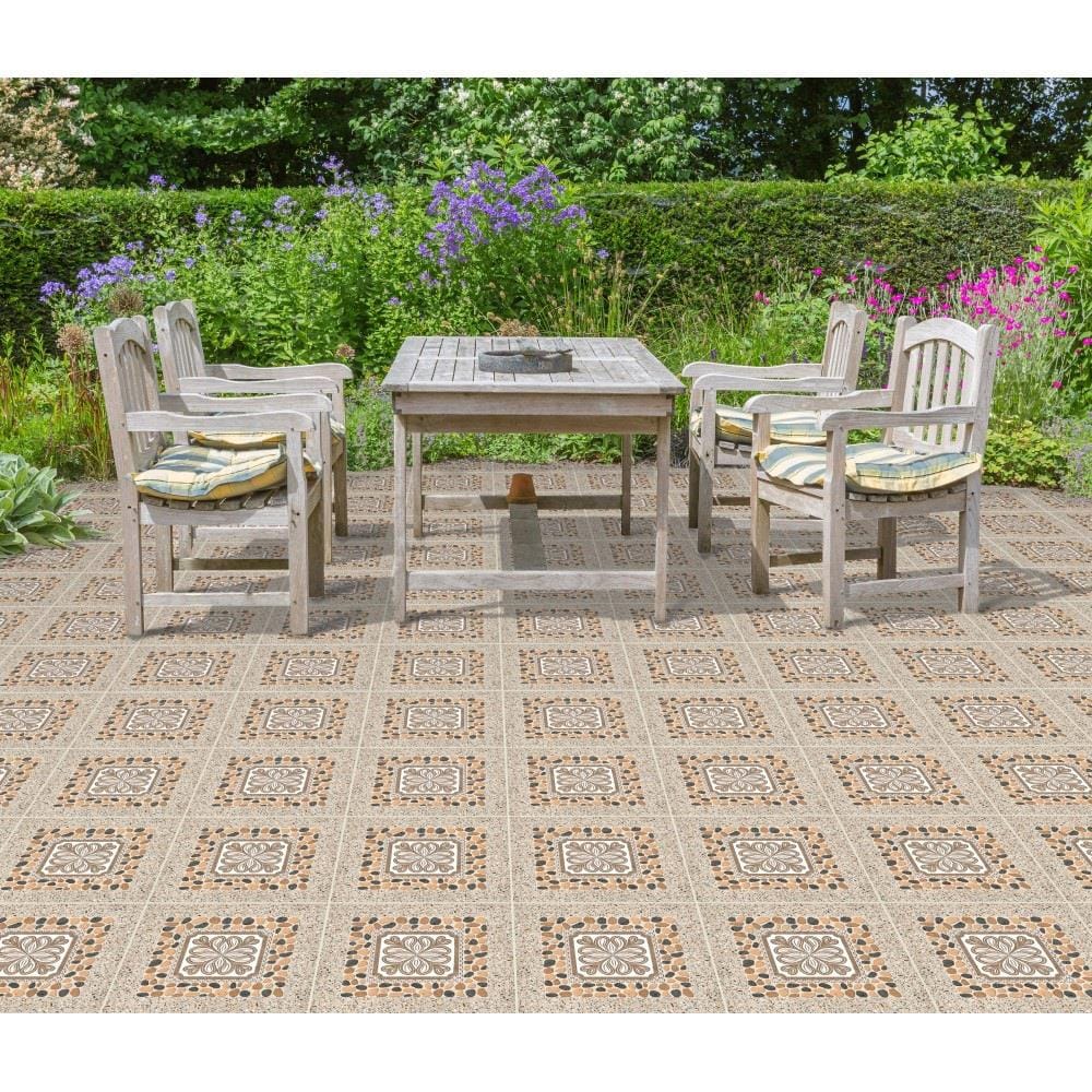 กระเบื้องพื้น 12x12 นิ้ว ภูผา เวเนอร์ สโตน น้ำตาล PM 1 ตร.ม.