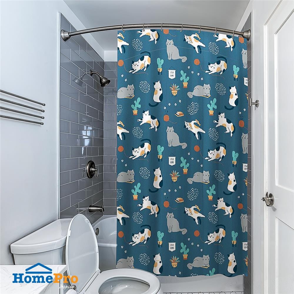 ม่านห้องน้ำ POLYESTER MOYA ACS22048B 180X180 ซม.