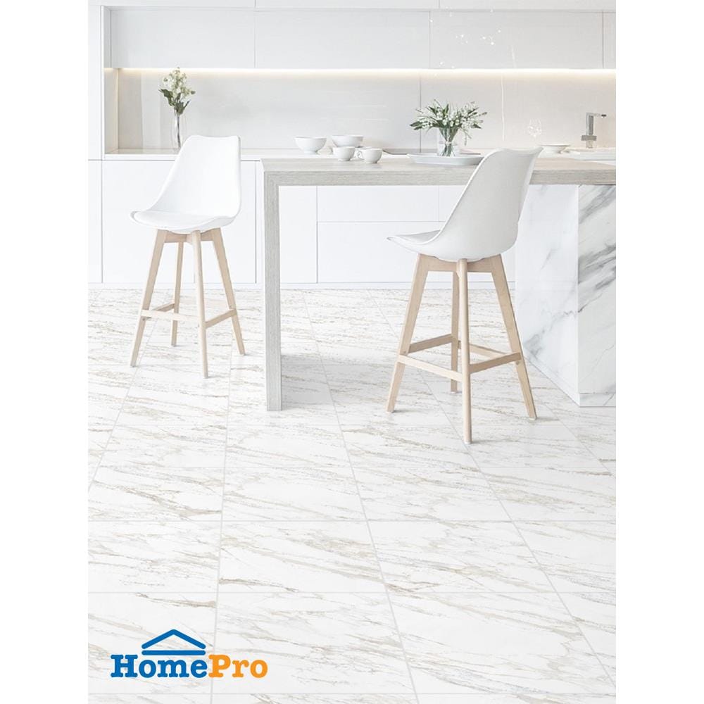 กระเบื้องพื้นพอร์ซเลน  16x16 นิ้ว COTTO โปรมาร์เบิล ขาว ExC PM 0.96 ตร.ม.