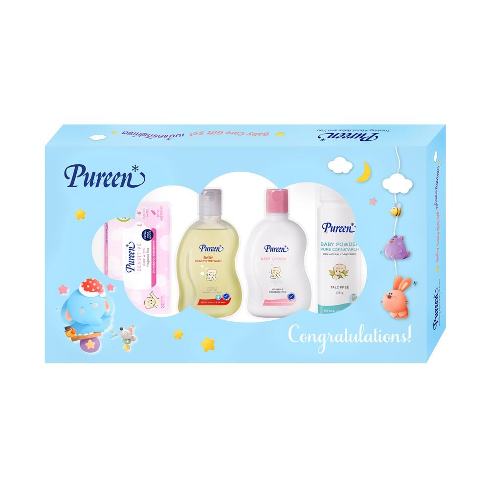 GIFTSET ชุดความสะอาดสำหรับเด็ก PUREEN 4ชิ้น