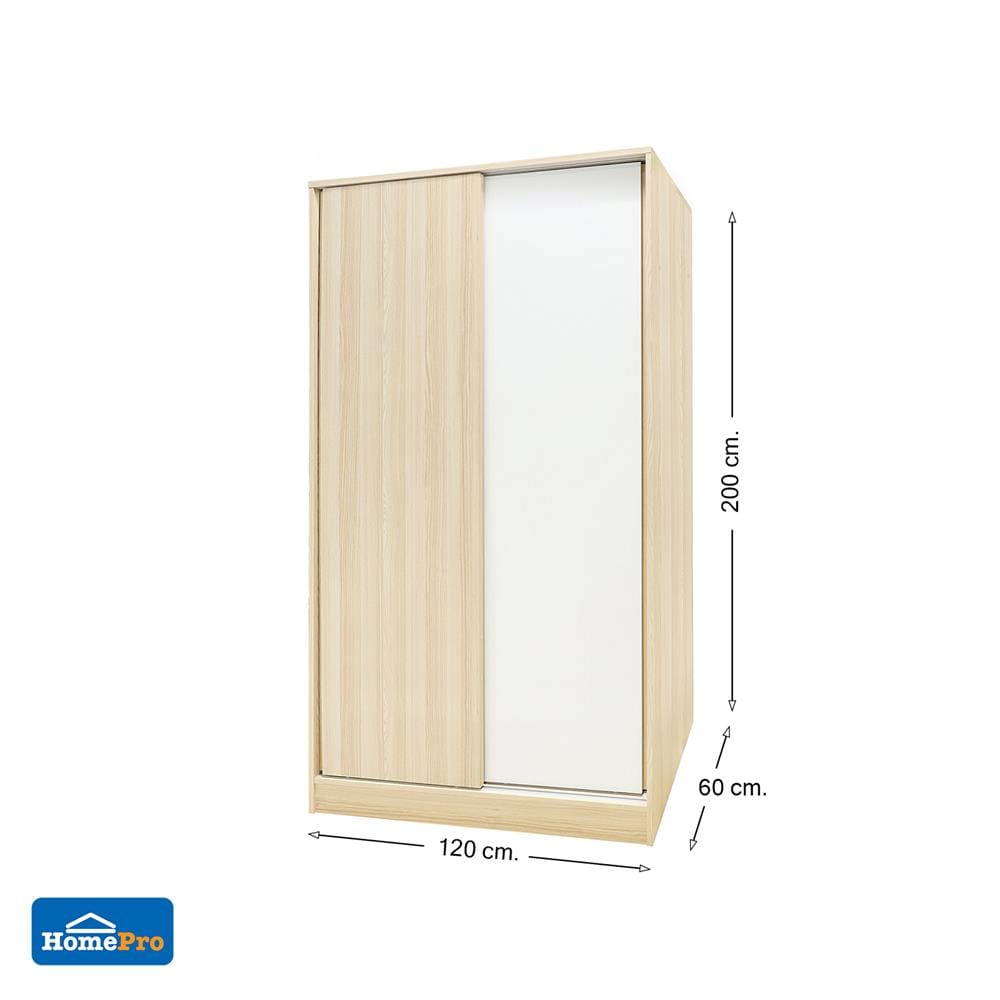 ตู้เสื้อผ้าบานเลื่อน FURDINI PEARL สี PINE OAK