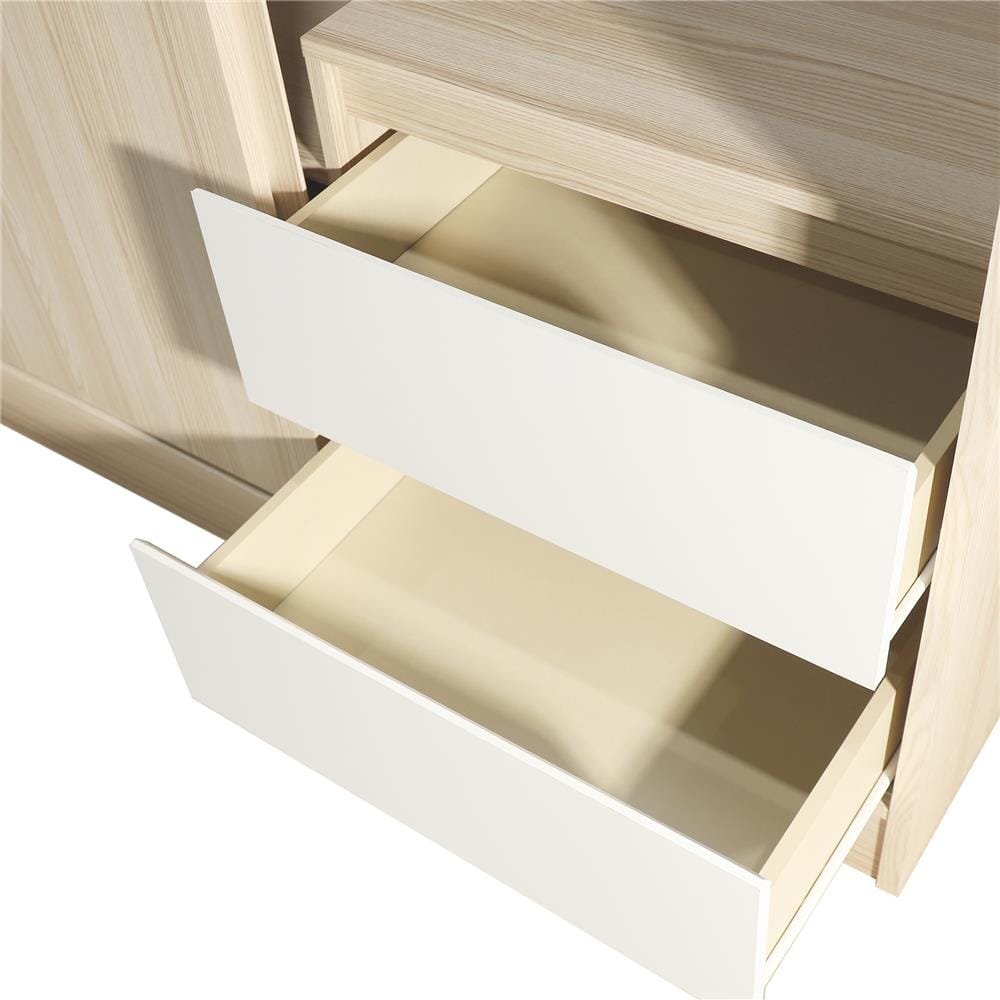 ตู้เสื้อผ้าบานเลื่อน FURDINI PEARL สี PINE OAK