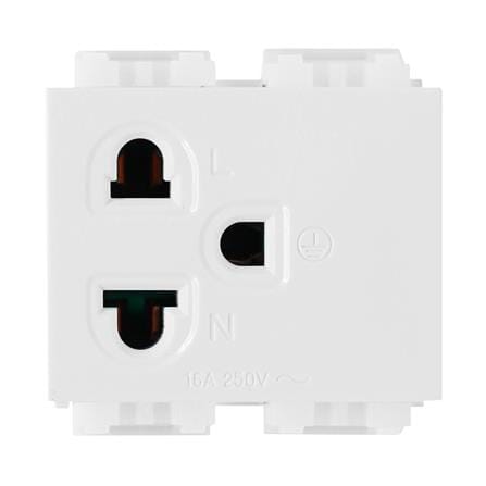 เต้ารับเดี่ยว 3 ขา CT ELECTRIC CPS-113 สีขาว