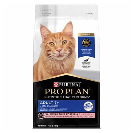 อาหารแมว PRO PLAN ADULT 7+ SALMON AND TUNA 1.5 กก._0