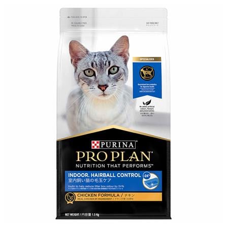 อาหารแมว PRO PLAN INDOOR HAIRBALL CONTROL CHICKEN 1.5 กก._0