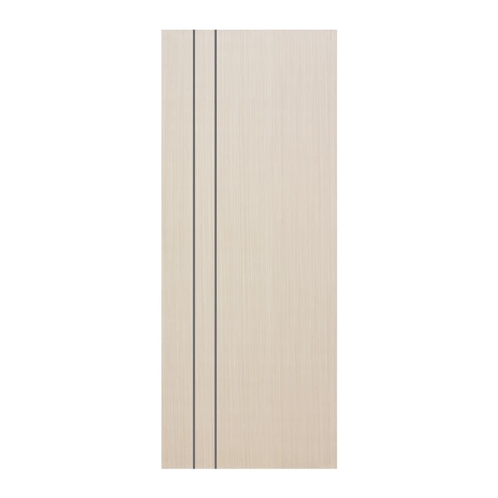 ประตูภายใน UPVC ECO-DOOR UC4-2L 80X200 ซม. สีครีม ไม่เจาะลูกบิด