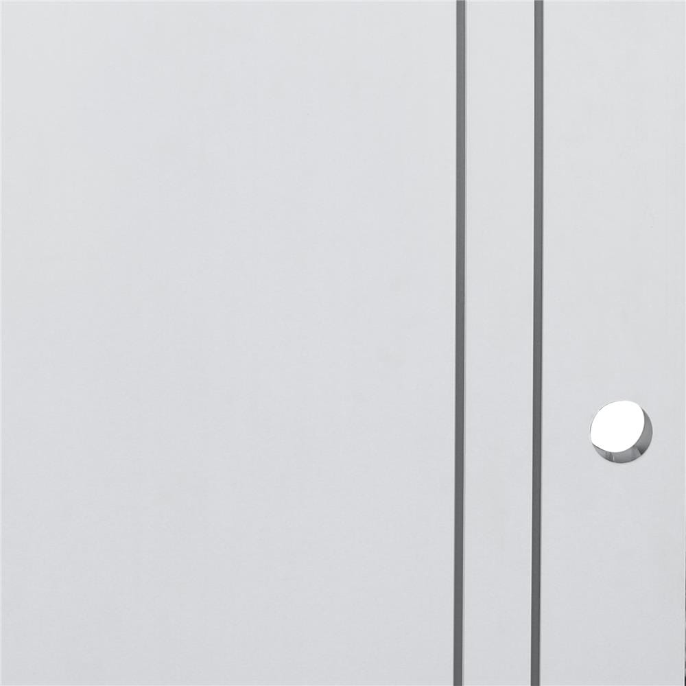 ประตูห้องน้ำ UPVC ECO-DOOR PG2 70X200 ซม. สีขาว เจาะลูกบิด
