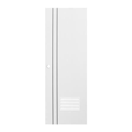 ประตูห้องน้ำ UPVC ECO-DOOR PG2 70X200 ซม. สีขาว เจาะลูกบิด_0