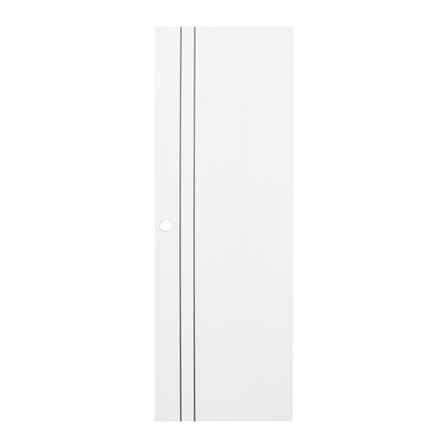ประตูห้องน้ำ UPVC ECO-DOOR P2 70X200 ซม. สีขาว เจาะลูกบิด