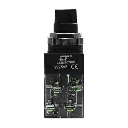 สวิตช์ลูกศร 2 จังหวะ CT ELECTRIC SS25 220 โวลต์ 25 มม. สีดำ_0