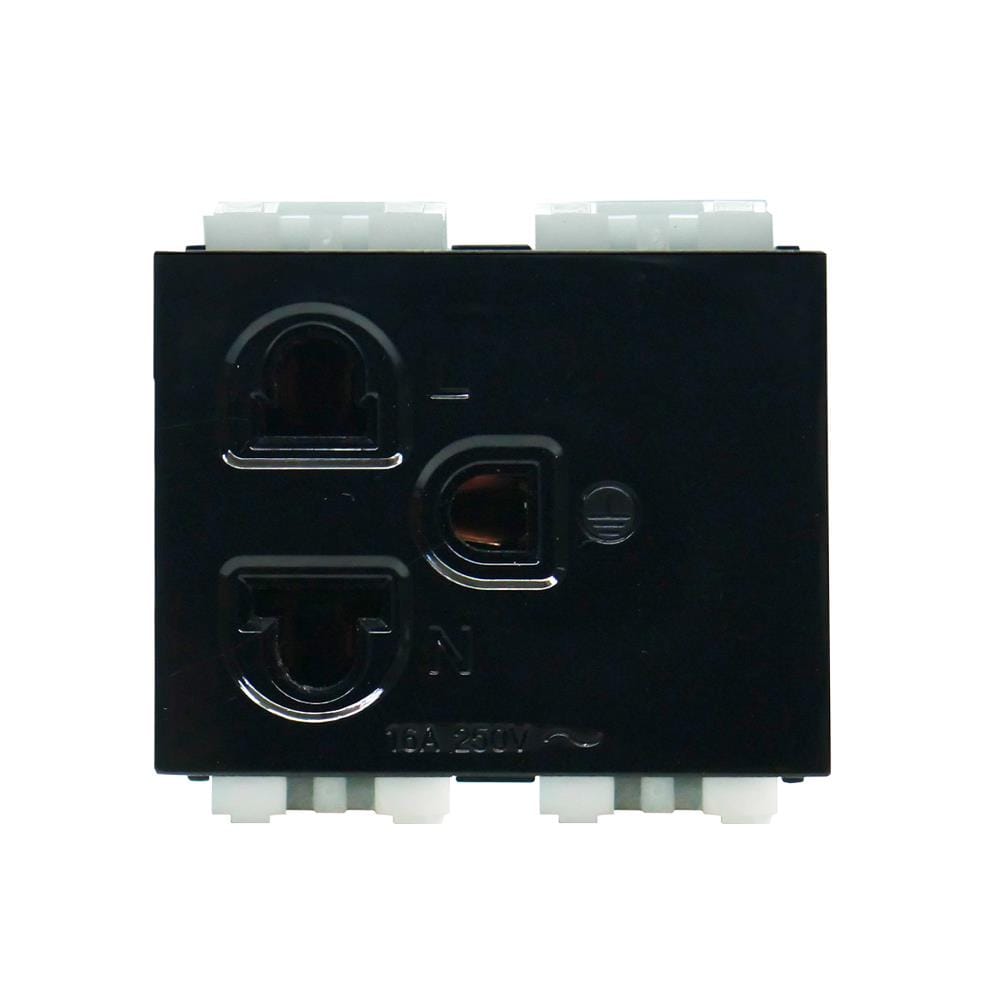เต้ารับเดี่ยว 3 ขา CT ELECTRIC CPS-113 สีดำ