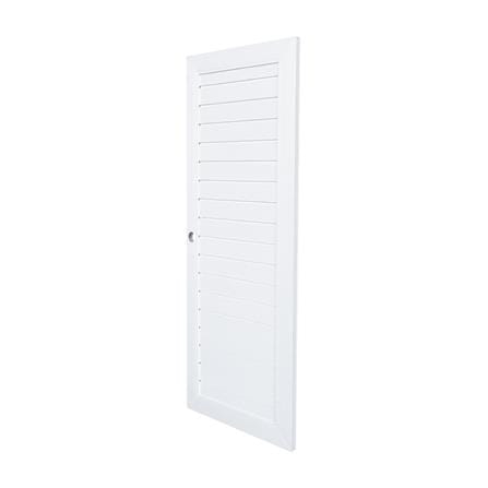 ประตูภายนอก UPVC เจาะลูกบิด ECO-DOOR TLW 80x200 ซม. สีขาว_1