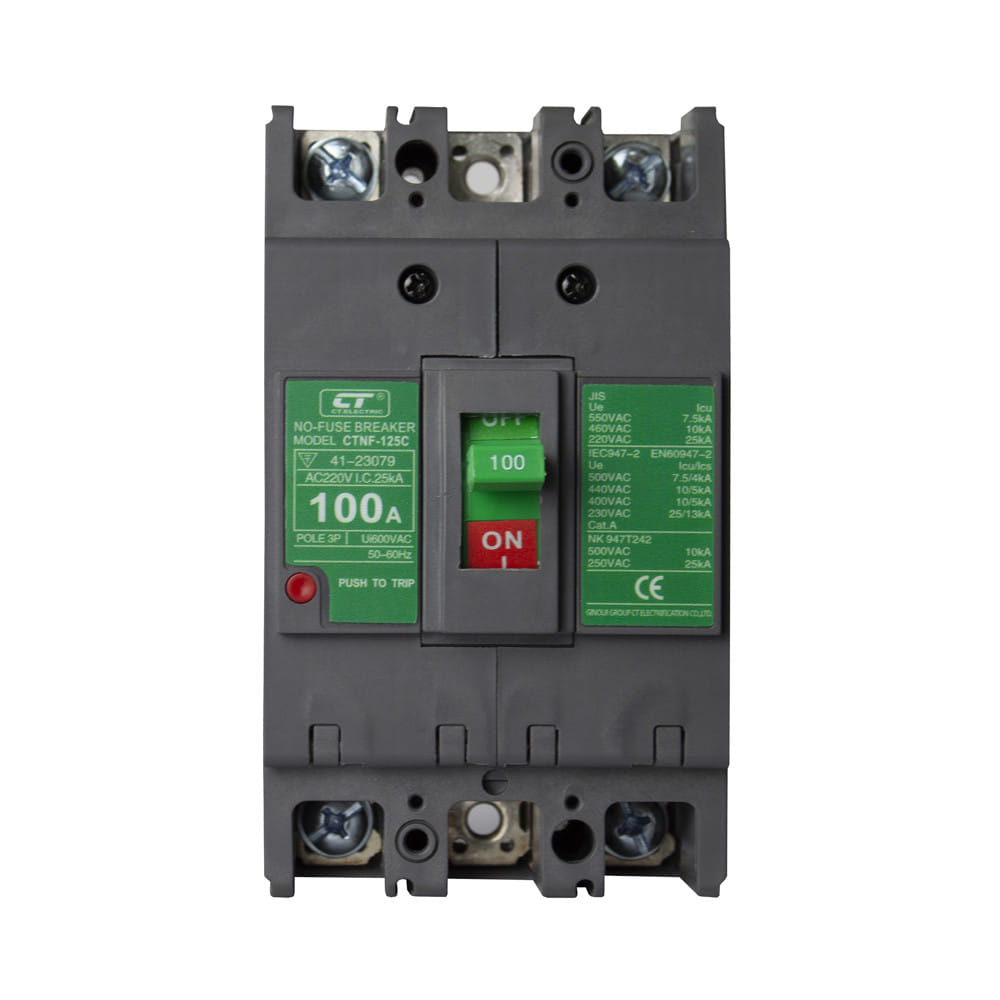 เมนเซอร์กิตเบรกเกอร์ 100 แอมป์ 3 โพล 3 เฟส CT ELECTRIC CTNF-125C