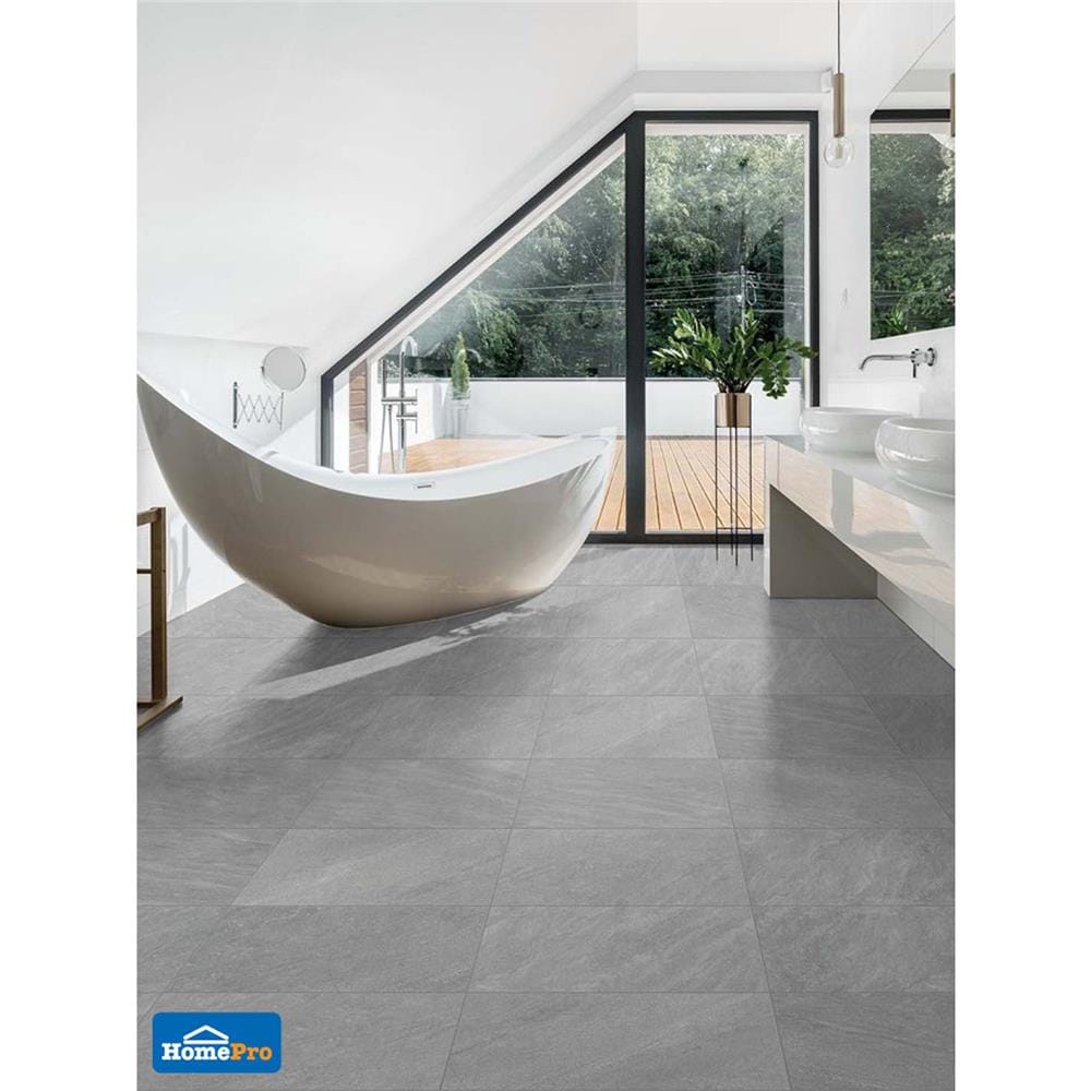 กระเบื้องพื้นพอร์ซเลน 60x60 ซม. COTTO แมตโต เทาอ่อน (HYG) PM 1.44M2