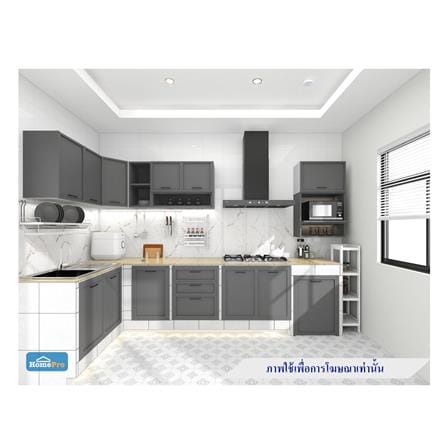 ตู้แขวนคู่ CABIN COMO 80x40 ซม. สีเทา_2