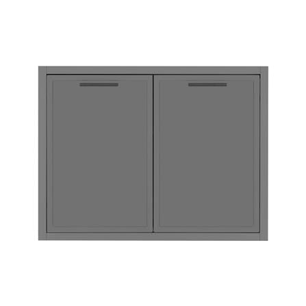 บานซิงค์คู่ CABIN COMO 83x65 ซม. สีเทา