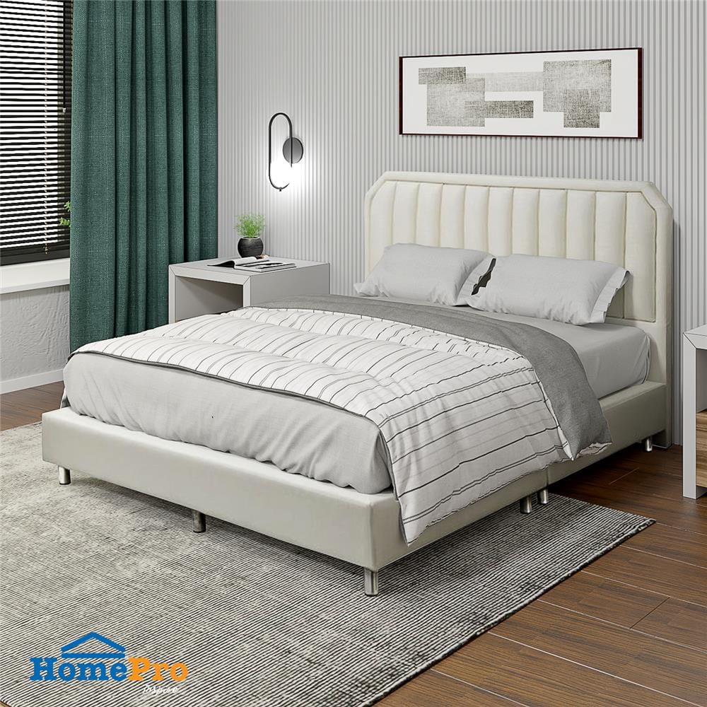 ฐานรองหัวเตียง 6 ฟุต HOME LIVING STYLE LUXE สีขาว