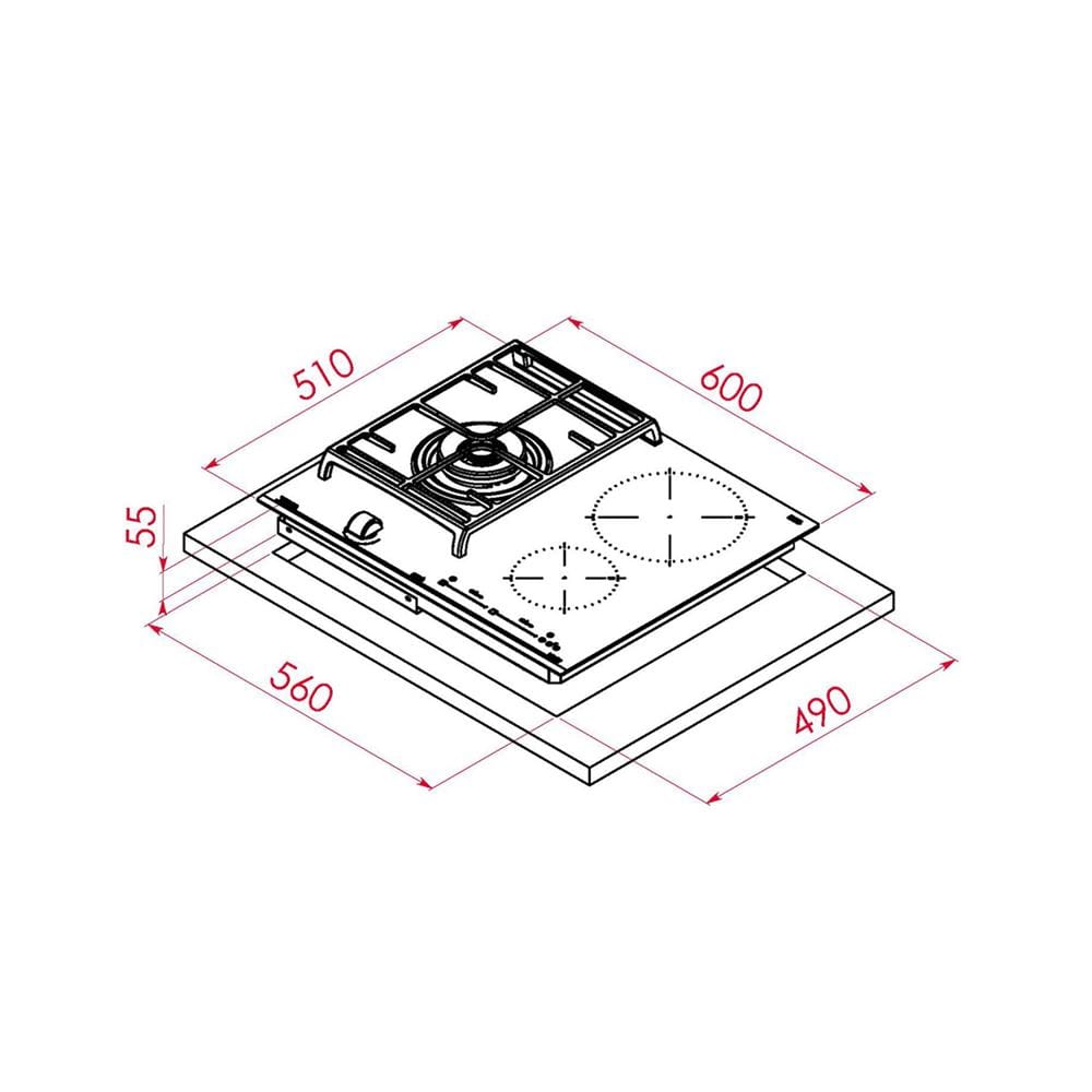 เตาฝังผสม TEKA JZC 63312 ABB 60 ซม.