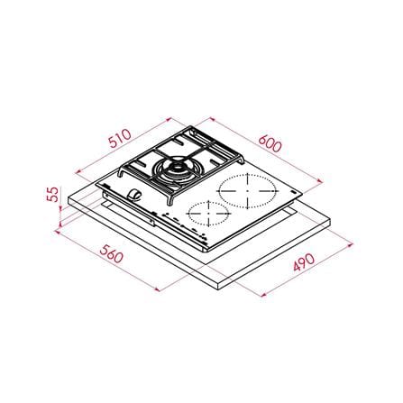 เตาฝังผสม TEKA JZC 63312 ABB 60 ซม._4