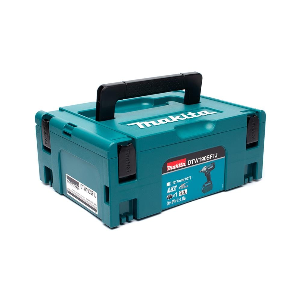 บล็อกไร้สาย (พร้อมแบตเตอรี่) MAKITA M011-DTW190SF1J 1/2 นิ้ว 18 โวลต์ และกล่อง MAKPAC