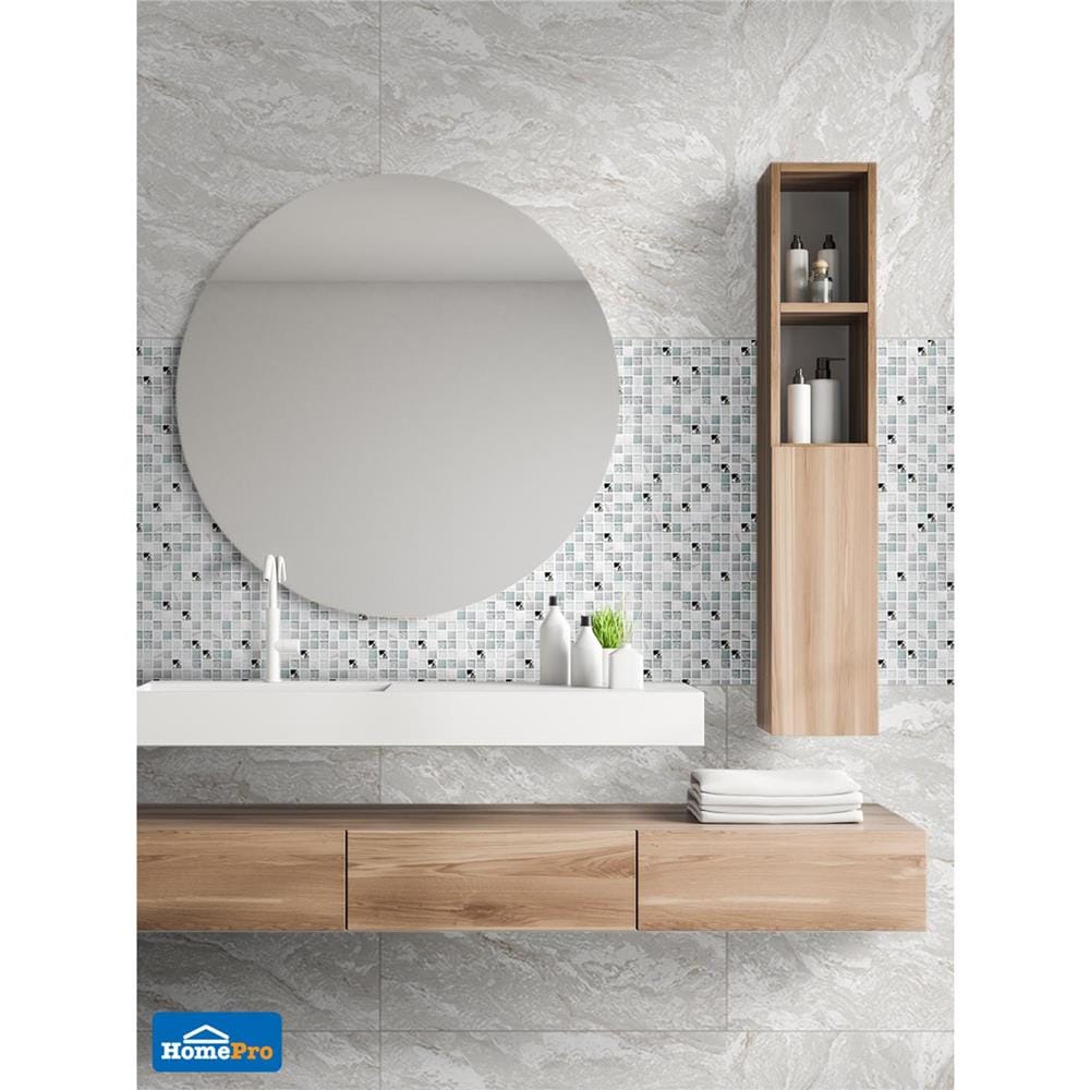 โมเสคแก้ว 30x30 ซม. GLASCERA สโนว์ เบิร์ก