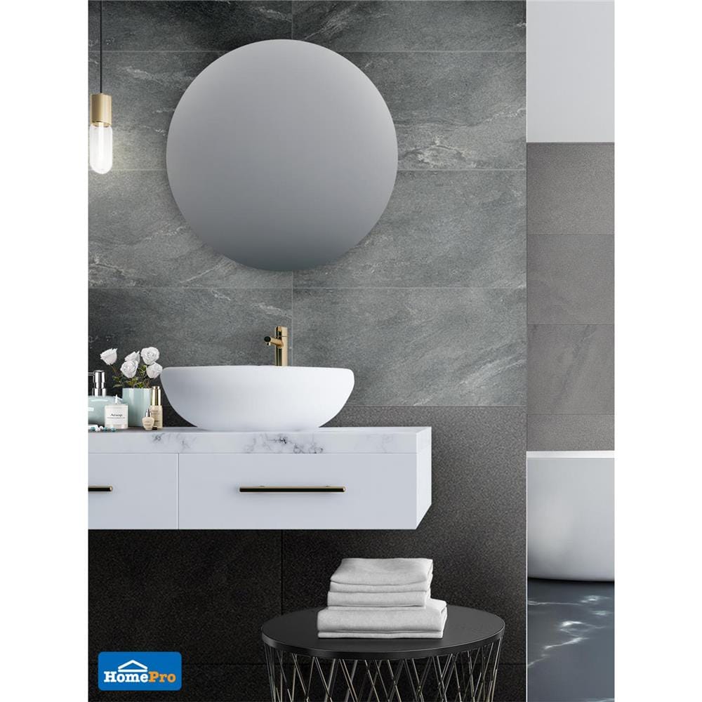 กระเบื้องพื้นพอร์ซเลน 29.8x60 ซม. TARA มาเตโอ ดำ A 0.72M2