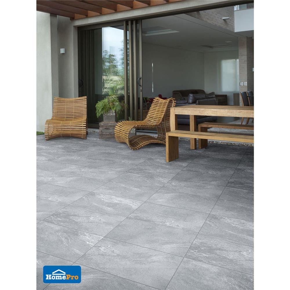 กระเบื้องพื้นพอร์ซเลน 29.8x60 ซม. TARA มาเตโอ เทา A 0.72M2