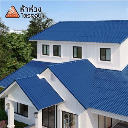 กระเบื้องหลังคาไตรลอน ห้าห่วง 0.5x50x120 ซม. สีฟ้ามุกแพลทตินั่ม_1