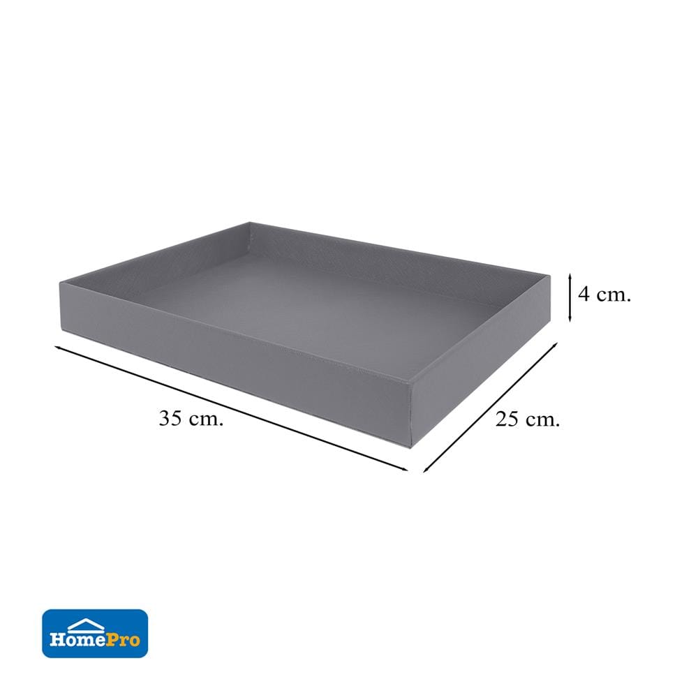 ถาด PVC KECH STRIP 35X25X4 ซม. สีเทา