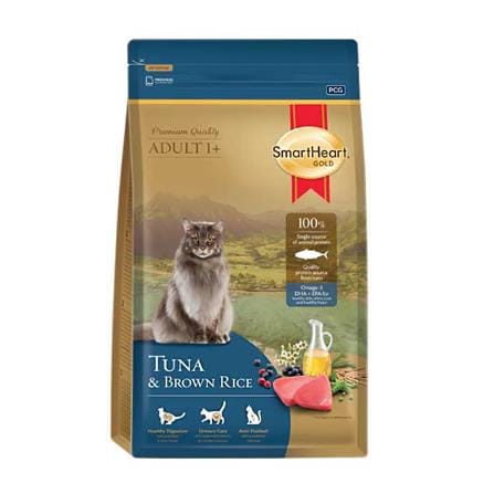 อาหารแมว SMARTHEART GOLD TUNA AND BROWN RICE 300 ก.