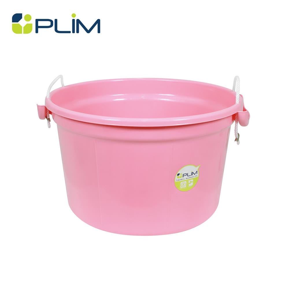 ถังน้ำกลม หูหิ้ว PLIM 30 ลิตร สีชมพู_1