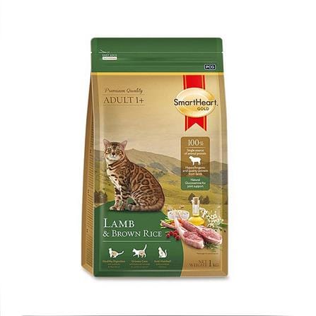 อาหารแมว SMARTHEART GOLD LAMB AND BROWN RICE 1 กก._0