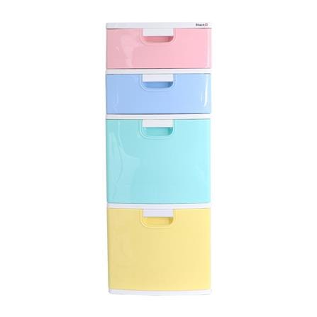 ตู้ลิ้นชัก 4 ชั้น STACKO SL22 42X48X112 ซม. หลากสี_0