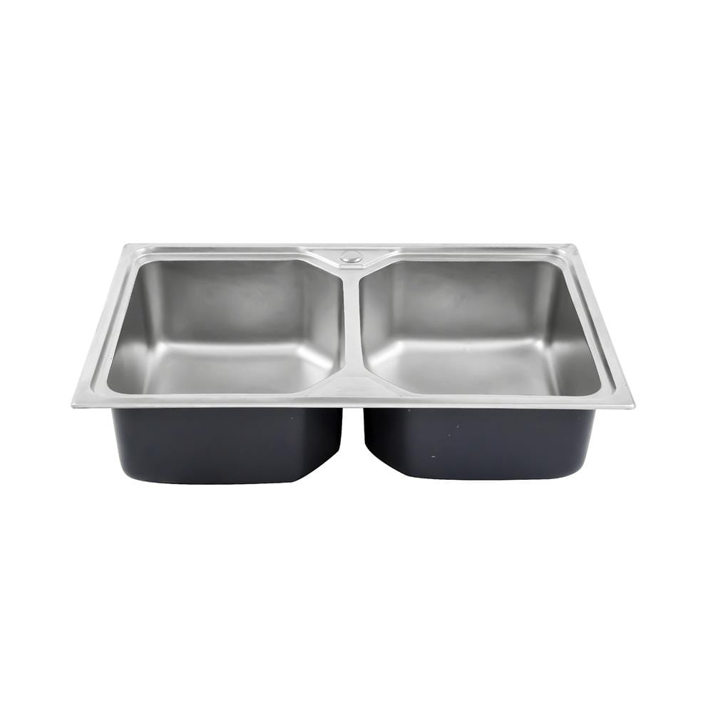 ซิงค์ฝัง 2 หลุม DYNA HOME DH-8050-B สีเงิน