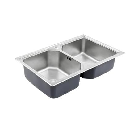 ซิงค์ฝัง 2 หลุม DYNA HOME DH-8050-B สีเงิน_1