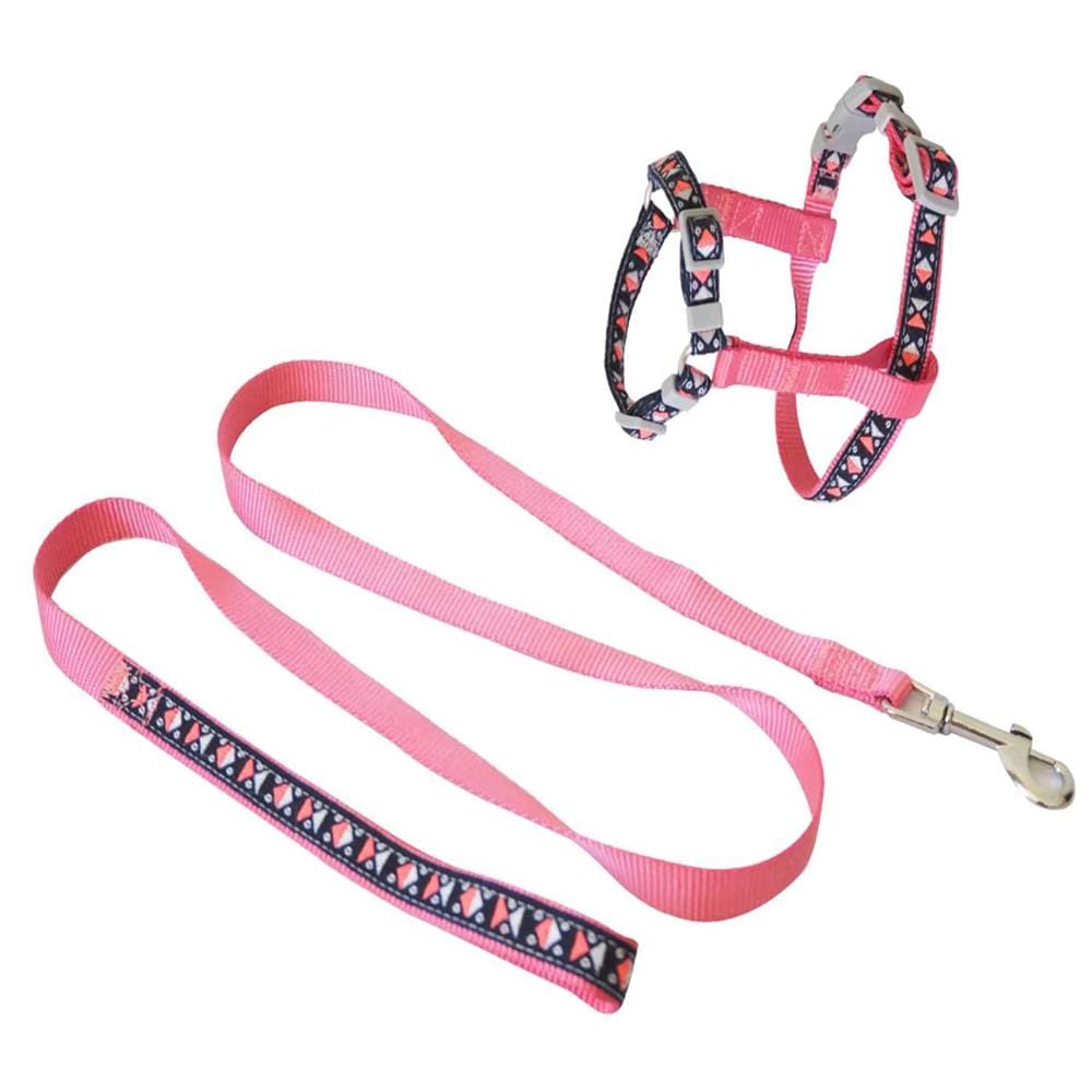 สายรัดอกพร้อมสายจูง KAFBO CATHARNESS ไซซ์ S สี PINK