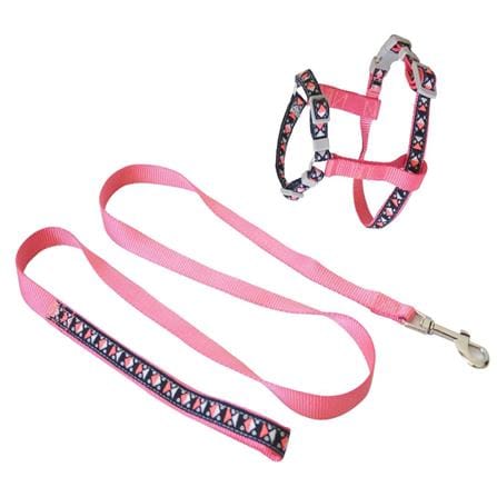 สายรัดอกพร้อมสายจูง KAFBO CATHARNESS ไซซ์ S สี PINK_0