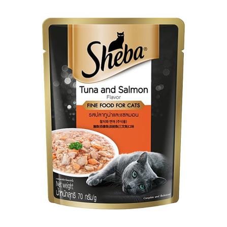อาหารเปียกแมว SHEBA DELUXE TUNA AND SALMON 70 ก._0
