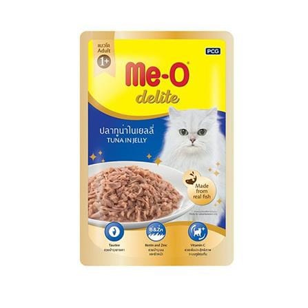 อาหารเปียกแมว MEO DELITE รสปลาทูน่าในเจลลี่ 70 ก.