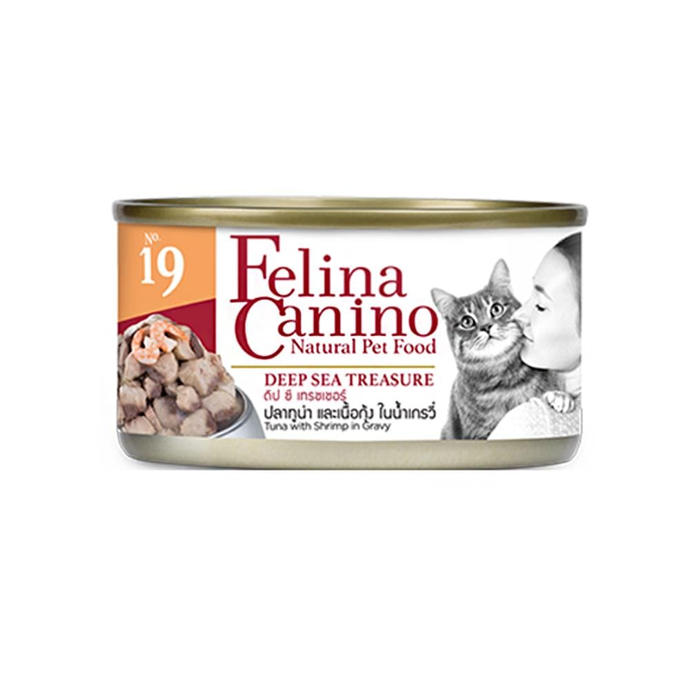 อาหารเปียกแมว FELINA CANINO CAT 19 DEEP SEA TREASURE 70 ก.