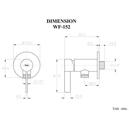 วาล์วฝักบัว HANG WF-152_3