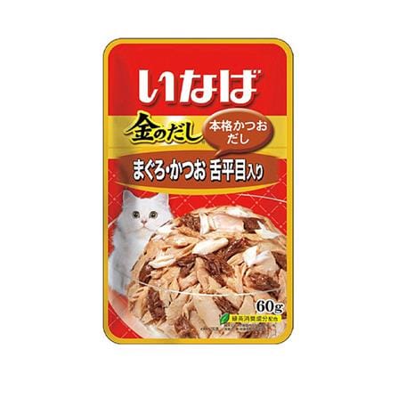 อาหารเปียกแมว INABA รสทูน่าเนื้อขาวและเนื้อแดงหน้าปลาตาเดียวในเยลลี่ 60 ก._0