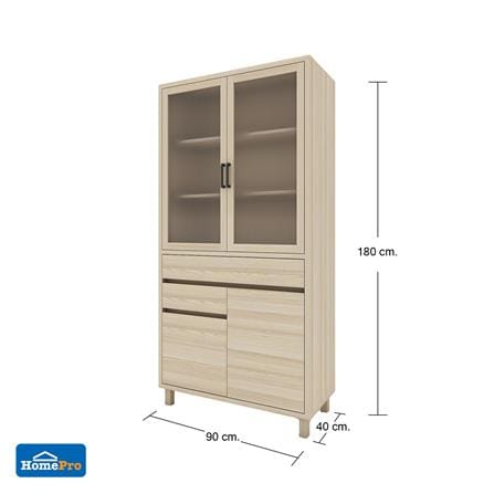 ตู้สูง FURDINI HARU 90 ซม. สี PINE OAK_6