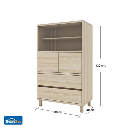 ตู้สูง FURDINI HARU 80 ซม. สี PINE OAK_5