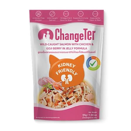 อาหารเปียกแมว CHANGETER SALMON CHICKEN GOJI JELLY 55 ก._0