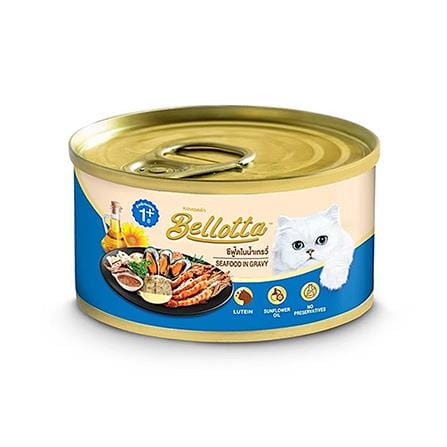 อาหารเปียกแมว BELLOTTA SEAFOOD IN GRAVY 85 ก._0