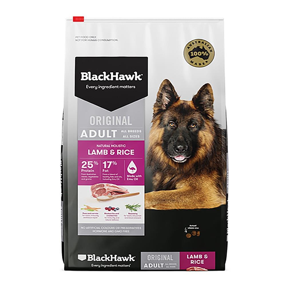 อาหารสุนัข BLACKHAWK ADULT LAMB & RICE  3 กก.