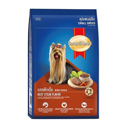 อาหารสุนัข SMARTHEART ADULT SMALL BEEF STEAK 1.3 กก._0